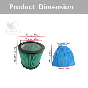 Filtro de Cartucho Verde para Aspiradora, Bolsas de Filtro HEPA PARA 1500 D5 - <span class=keywords><strong>LIDL</strong></span> IAN 304887, Repuestos y <span class=keywords><strong>Accesorios</strong></span> para Aspiradora - Product Image 2