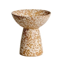 Assiette à fruits en porcelaine fine de style Wabi Sabi, motif encre éclaboussée blanche, pour hôtel, gîte, décoration artistique, salon, table basse