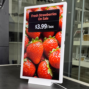 15.6" Floor-<b>Standing</b> Vertical Digital Advertising Player High Definition Lcd Price Signage Cloud Remote <b>Control</b> For Retail Shop - Product Image 1