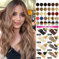 Extensions de cheveux à pointe plate en gros Double Drawn Virgin Remy Italie Extensions de cheveux à la kératine pré-collée Pointe plate de cheveux humains