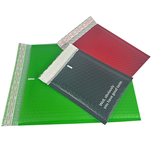 Tùy chỉnh màu đỏ đen kraft giấy gói Bong bóng phong bì bong bóng gửi thư Túi - Product Image 5