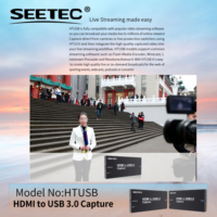 Tarjeta de Captura HDMI SEETEC HTUSB, Baja Latencia USB 3.0, Carcasa Metálica, Servicio ODM para Producción en Vivo