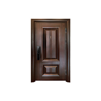 WFKimberley Puerta de aluminio fundido de alta gama ignífuga antirrobo a prueba de viento e insonorizada para entrada exterior del hogar