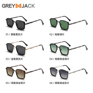 แว่นกันแดดเกรย์แจ็คกรอบสแตนเลสสีดำ เลนส์ TAC ป้องกันรังสียูวี 400 สำหรับทุกเพศ รุ่น 3 แว่นกันแดด - Product Image 4