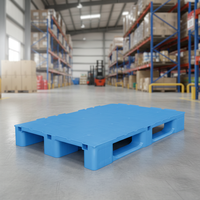 Palette en plastique HDPE vierge robuste Etap 80x120 MP, simple face, application industrielle, entrée bidirectionnelle, charge dynamique 2,0T, 17 kg