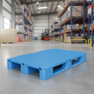 พาเลทเอทัป 80x120 มม. สำหรับงานหนัก ผลิตจากพลาสติก HDPE เกรดเวอร์จิ้น สำหรับคลังสินค้า แบบหน้าเดียว สำหรับงานอุตสาหกรรม รองรับน้ำหนักได้ 2 ตัน พร้อมรางเลื่อน 2 ราง - Product Image 3