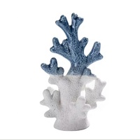 Figurines nordiques en céramique corail de haute qualité Accessoires de table Objets de décoration sur le thème de l'océan