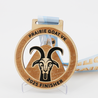 Médailles en bois 3D personnalisées pour récompenses sportives, souvenirs de marathon, course de trail et Noël