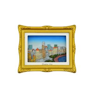 สติ๊กเกอร์ติดตู้เย็น โอเรียนทัลเพิร์ล สติ๊กเกอร์ติดตู้เย็น แม่น้ำหวงปู ของที่ระลึกยามค่ำคืน สินค้าที่ระลึก สติ๊กเกอร์ติดตู้เย็นเรซิ่น - Product Image 1