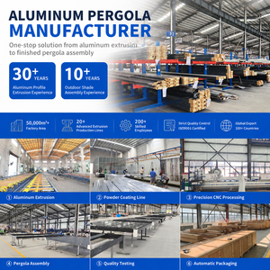 Pergola en acier Q235 avec cadre en aluminium et stores enrouleurs extérieurs pour villa, patio, jardin, protection solaire - Product Image 6