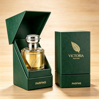 Boîte cadeau rigide directement de l'usine avec coussin en velours pour coffret cadeau de parfum Oud 100 ml