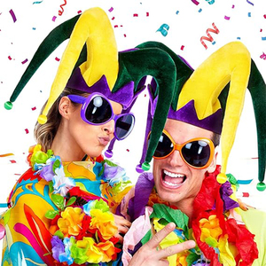 V327 Vente en gros Chapeau de bouffon amusant en peluche pour le Mardi Gras, accessoires de costume de carnaval pour femmes et hommes, décoration de cosplay de mascarade - Product Image 4