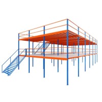 Plateforme de stockage industrielle en acier duplex avec rayonnage
