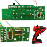 Ensemble émetteur-récepteur RC 2,4 GHz 4 canaux de type pistolet, carte de circuit imprimé de télécommande 4 voies pour jouet RC, voiture tout-terrain, buggy