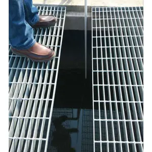 格子カバー付きステンレス鋼線形排水チャンネルストームドレインカバースチール