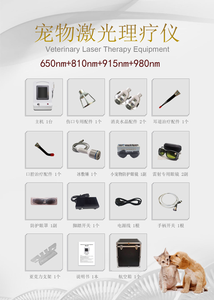 เลเซอร์รักษาโรคสุนัขสามความยาวคลื่น (980nm/20W 810nm/10W) ระบบระบายความร้อนด้วยอากาศ สำหรับการรักษาโรคต้านการ<span class=keywords><strong>อักเสบ</strong></span> หู คอ จมูก และผิวหนัง - Product Image 3