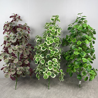 Usine en gros simulé géranium arbre plante verte décoration de bureau à domicile feuilles de plantes de haute qualité