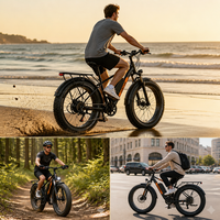 Vélo de Montagne Électrique Prix Usine 26'' Moteur Moyeu Arrière Frein à Disque 7 Vitesses 250W 10Ah Vélo Électrique Urbain NFC Booster Stock