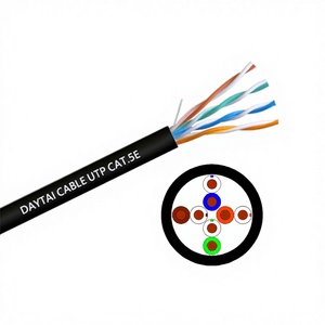 <span class=keywords><strong>Cable</strong></span> UTP CAT5E para Exteriores, Relleno de Gel, 4 Pares, <span class=keywords><strong>Cable</strong></span> de Red Ethernet, <span class=keywords><strong>Cable</strong></span> de Datos de Alta Velocidad para <span class=keywords><strong>Internet</strong></span> LAN - Product Image 1