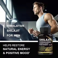 Capsules de Shilajit Complexe Viral Haute Concentration 15250mg avec Rhodiola et Ginseng pour Soutien Antioxydant, Immunitaire et Vitalité - Usage Adulte
