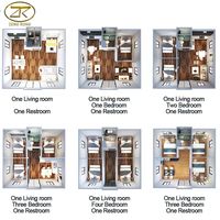 20 pieds Chine prix d'usine 2 ou 3 chambres à coucher Mobile préfabriqué petite Villa Maison extensible conteneur Maison préfabriquée à vendre