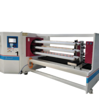 Machine à découper les rouleaux de ruban adhésif à six axes pour l'emballage