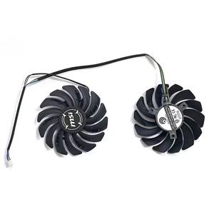 ใหม่พัดลมระบายอากาศการ์ดจอ<span class=keywords><strong>580</strong></span> RX570 PLD09210S12HH PL ขนาด85มม. 4-PIN พัดลมระบายความร้อนสำหรับ MSI <span class=keywords><strong>RX</strong></span> 480 470เกราะ P106-100กราฟิกการ์ดพัดลม GPU - Product Image 2