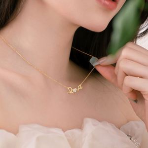Colliers Dylam au design romantique et exquis, en argent S925 rhodié, plaqué or 18 carats, chaîne à maillons, alphabet d'amour, pendentif cœur en zircone 5A - Product Image 3
