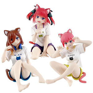Figurines d'<span class=keywords><strong>anime</strong></span> Bestseller, fille <span class=keywords><strong>anime</strong></span> kawaii, chat fille Ichika <span class=keywords><strong>Nino</strong></span> Miku assise, décoration de bureau d'<span class=keywords><strong>anime</strong></span> fille - Product Image 5