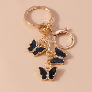 Butterfly Charms <b>Keychain</b> Beautiful Hotsale Acrylic Rhinestone Butterfly Keyring Purse Bag Accessories - Product Image 6