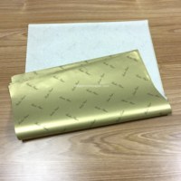 Papier de soie de luxe pour emballage avec logo personnalisé pour parfum, blush, cosmétiques, emballage cadeau, couleurs noir, blanc et or