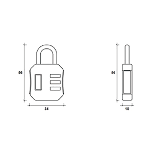 Khóa số kết hợp chất lượng cao 4 số, in logo tùy chỉnh, khóa bền cho phòng tập thể dục - Product Image 2