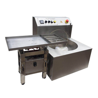 Multifunctionele tafelmodel chocolade smelt-/tempererings-/coatingmachine met capaciteit 8/15/30/60/100 kg/uur, 304 food grade roestvrij staal