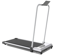 Caminadora Plegable de 2.5HP con Manillar, Plataforma de Caminata Inclinable con Control Remoto, Máquina para Correr Eléctrica Compacta para el Hogar y la Oficina