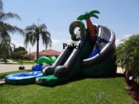 Cascade de noix de coco piscine gonflable toboggan aire de jeux gonflable pour enfants et adultes personnage d'anime de dessin animé gonflable