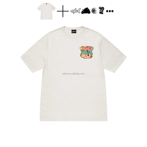 Wholesale Blank Plain t Shirt Custom Silk Screen Print Digital logo Brand <b>Polyester</b> Cotton <b>Tshirt</b> Plus Size Men T-shirt for Men - Product Image 2