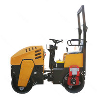 Compacteur vibrant à double tambour de 1 tonne certifié CE pour espaces étroits