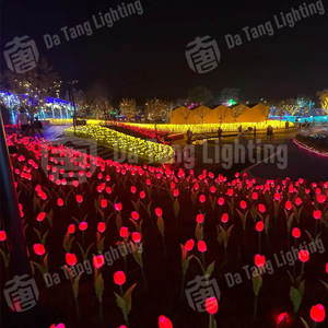 Fantasy Tulip Decorative <b>Light</b> Brightening Outdoor Small Parks Residential Gardens Ip65 Rated Customizable Color Luminous Effect - Product Image 2