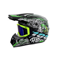 Casque de moto tout-terrain pour adulte, casque intégral de motocross pour VTT, descente en VTT, karting, moto tout-terrain, course