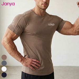 Maglietta Sportiva Estiva Janya, Top Sportivo Vuoto, Abbigliamento da Palestra, Maglia Sportiva a Maniche Corte, T-shirt da Uomo Girocollo per Allenamento e Fitness - Product Image 1