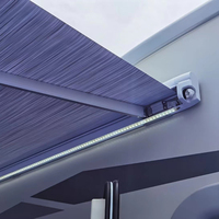 Auvent rétractable pour camping-car et caravane, résistant aux intempéries, 4,5 x 2,5 m, fabriqué par un fabricant professionnel