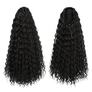 <span class=keywords><strong>Queue</strong></span> <span class=keywords><strong>de</strong></span> <span class=keywords><strong>cheval</strong></span> synthétique <span class=keywords><strong>afro</strong></span> bouclée à ondulations profondes <span class=keywords><strong>de</strong></span> haute qualité, avec cordon <span class=keywords><strong>de</strong></span> serrage, pour femmes noires, vente en gros - Product Image 6