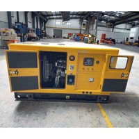 Générateur diesel silencieux à châssis ouvert triphasé Citylion 12KW-40KW, démarrage à distance, démarrage automatique, ATS, 50/60Hz, 230V/480V, refroidissement par eau, télécommande