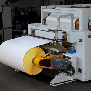 80gsm Coated Art Paper Thermal Transfer Label Jumbo Roll Self-Adhesive Sticker Semi Gloss Paper With Permanent <b>Glue</b> Yellow Line - Product Image 3