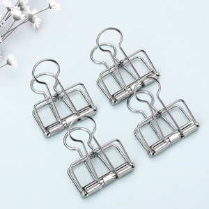 Industrial Grade 304 Stainless Steel 51MM besar pas klip kotak File berongga ekor panjang Phoenix <span class=keywords><strong>Folder</strong></span> kertas uji logam - Product Image 1