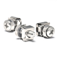 Kit de tornillos Phillips y tuercas de jaula de acero inoxidable duradero, tamaño métrico, antirust, disponible en todos los tamaños, para gabinetes de centros de datos