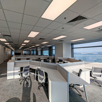 LIWEI Poste de travail de bureau en bois avec cloisons, mobilier de bureau moderne, cabines écologiques et durables