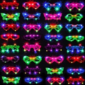 LED <strong>Glasses</strong> Neon <strong>Glow</strong> in the Dark <strong>Party</strong> Supplies Favor for Kids Adult <strong>Glow</strong> Sticks Light up <strong>Glasses</strong> <strong>Party</strong> Novelty Favor Gifts - Product Image 6