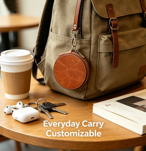 Portafoglio di Lusso in Vera Pelle Personalizzato per Uomo e <span class=keywords><strong>Donna</strong></span>, Porta Carte di Alta Qualità con Cerniera, Portatile, Confezione Regalo Personalizzata - Product Image 3