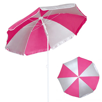 Parasol publicitaire imprimé personnalisé de haute qualité YS-9010 Camping en plein air pique-nique piscine mer soleil plage parapluie avec inclinaison